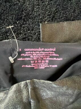 Commando Black Faux Leather leggings